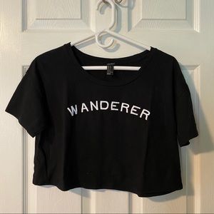 EUC “Wanderer” embroidered crop top